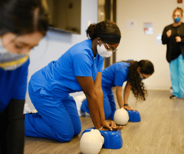 Medical Assistants Practicing CPR